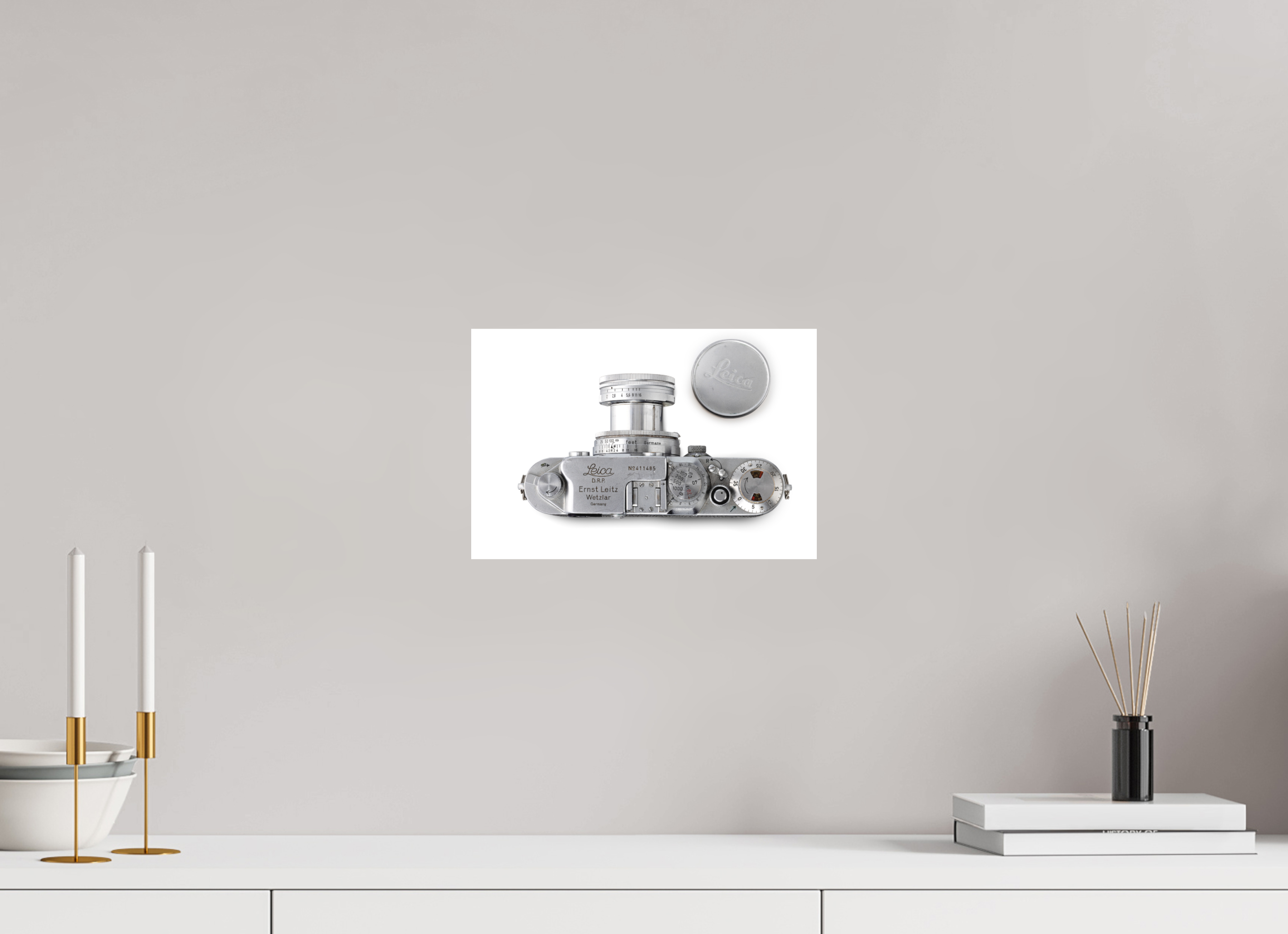 30 x 20 cm, Acrylglas Fine Art Pigmentdruck Leica IIIc