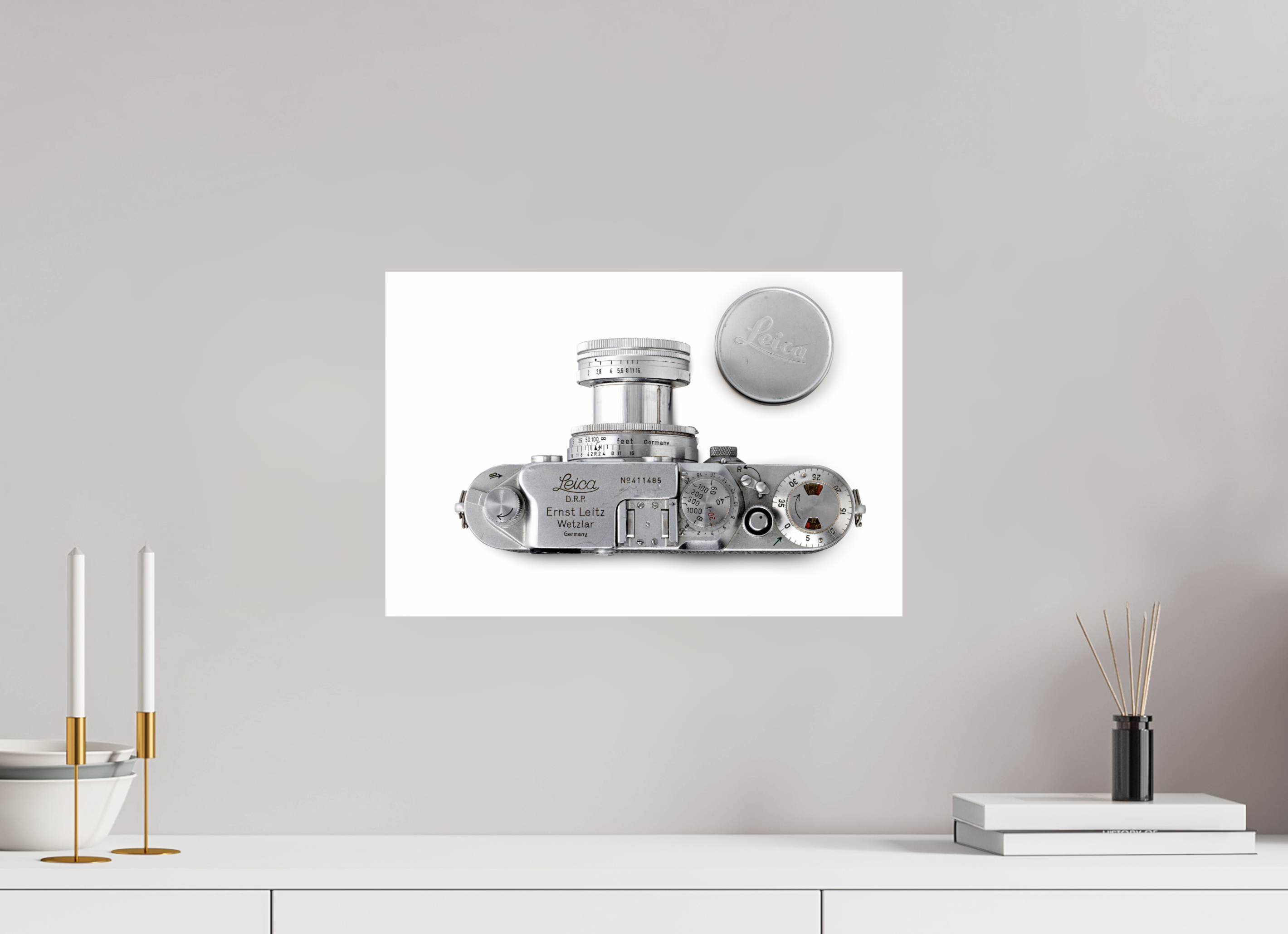 45 x 30 cm, Photo Print Under Acrylic Glass Leica IIIc