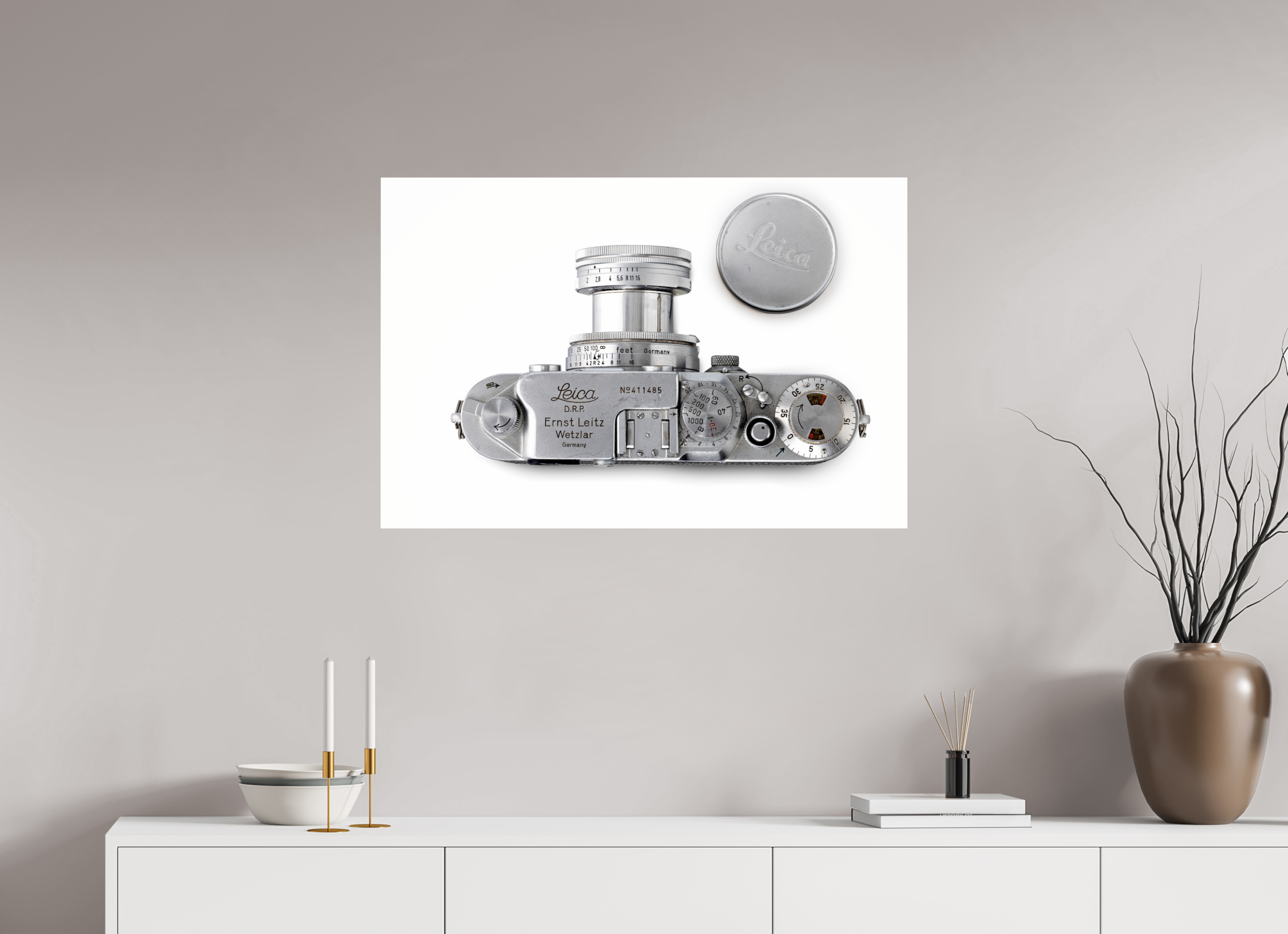 90 x 60 cm, Photo Print Under Acrylic Glass Leica IIIc