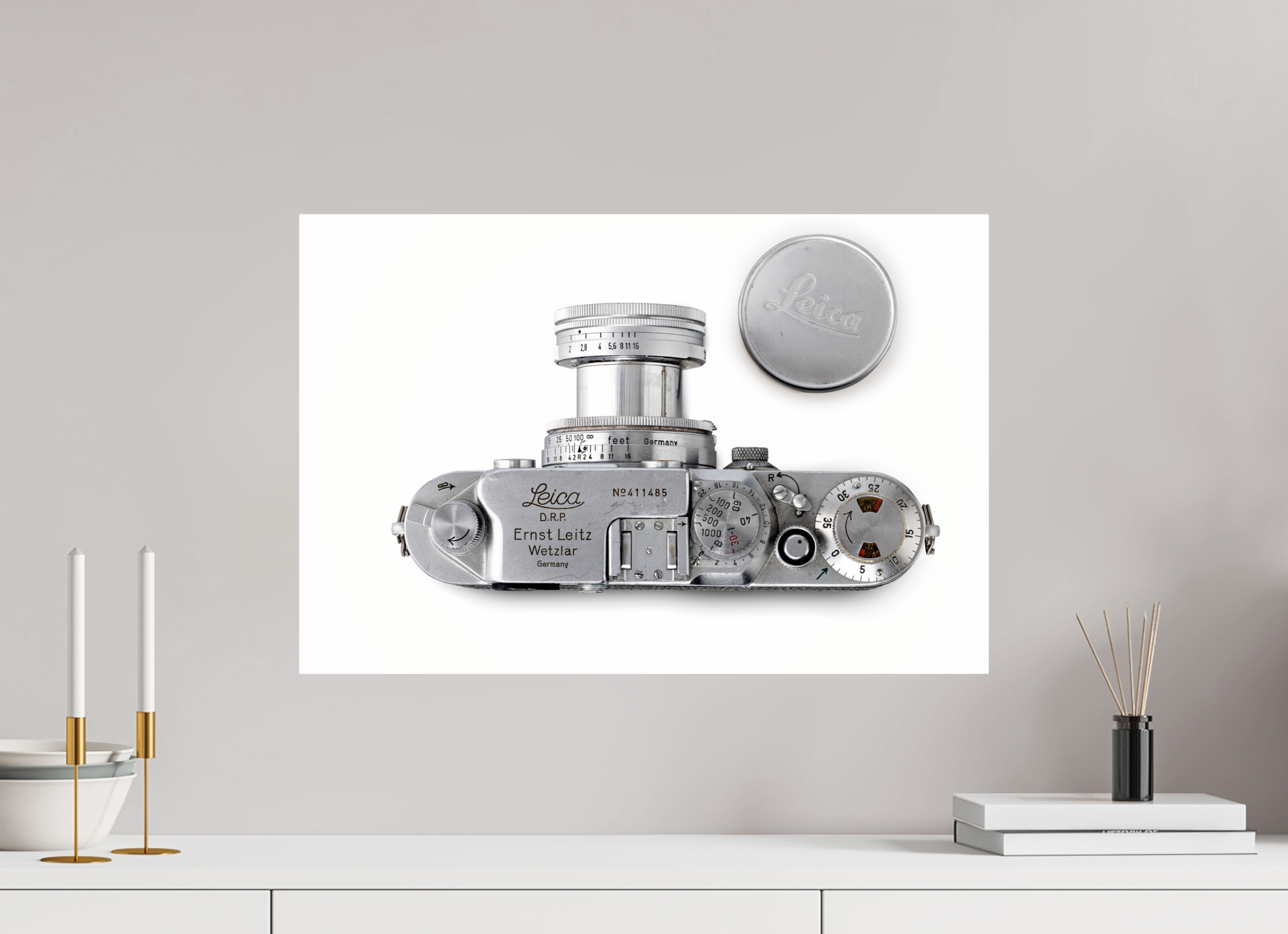 60 x 40 cm, Photo Print Under Acrylic Glass Leica IIIc