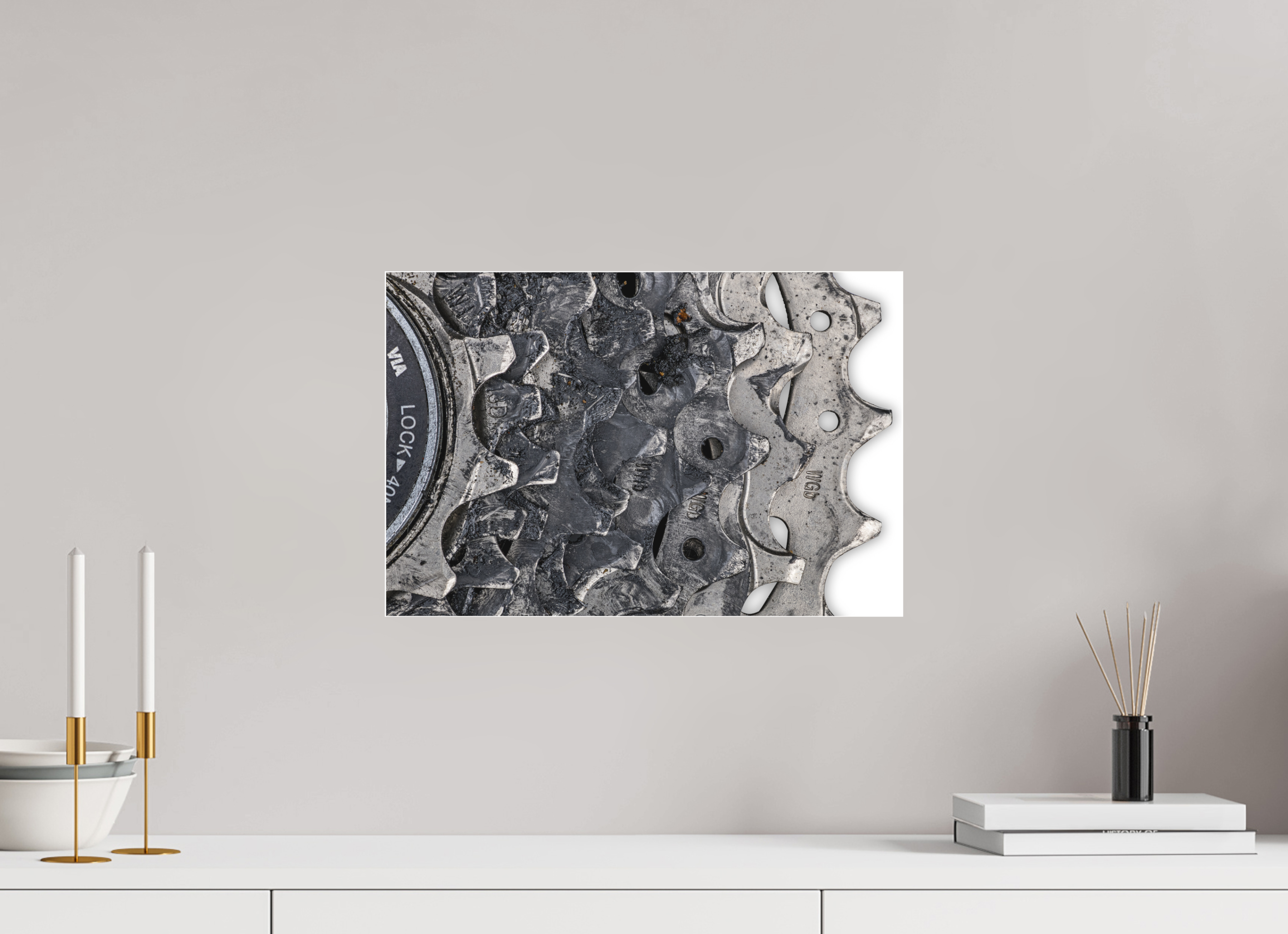 45 x 30 cm, Acrylglas Fine Art Pigmentdruck Cassette  - Detail