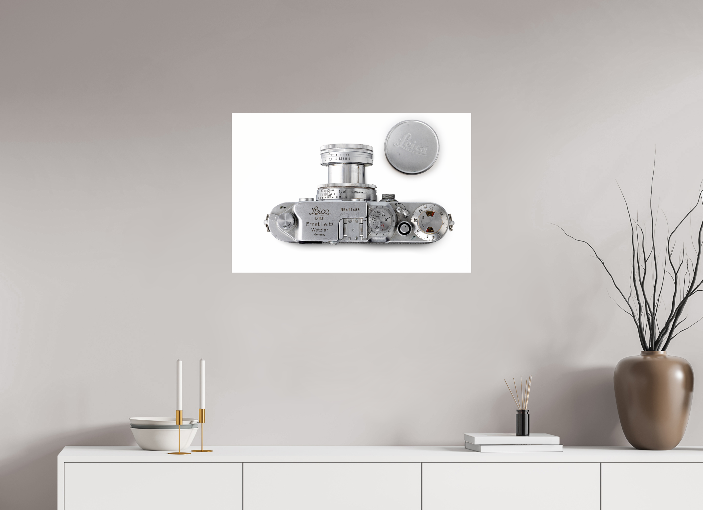 75 x 50 cm, Photo Print Under Acrylic Glass Leica IIIc